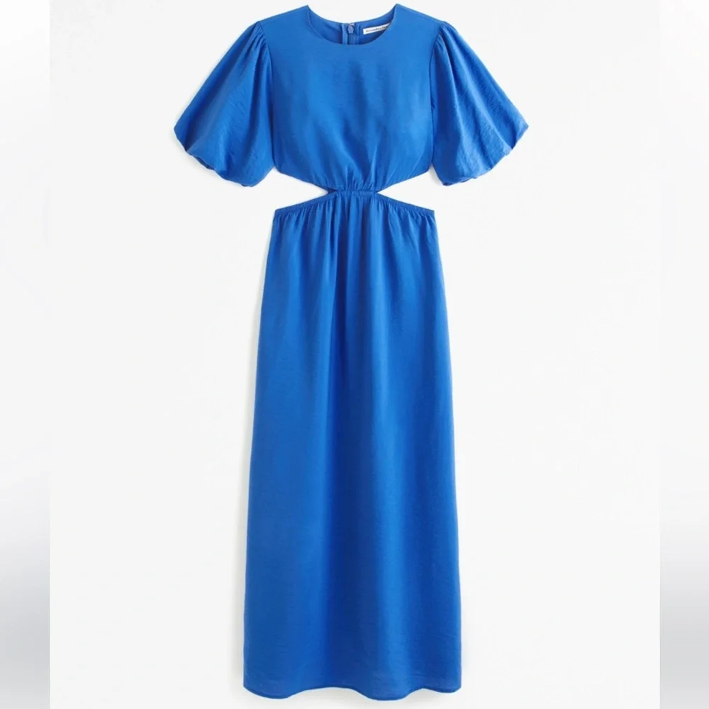 Abercrombie & Fitch Cut out Maxi Dress Sz-XL